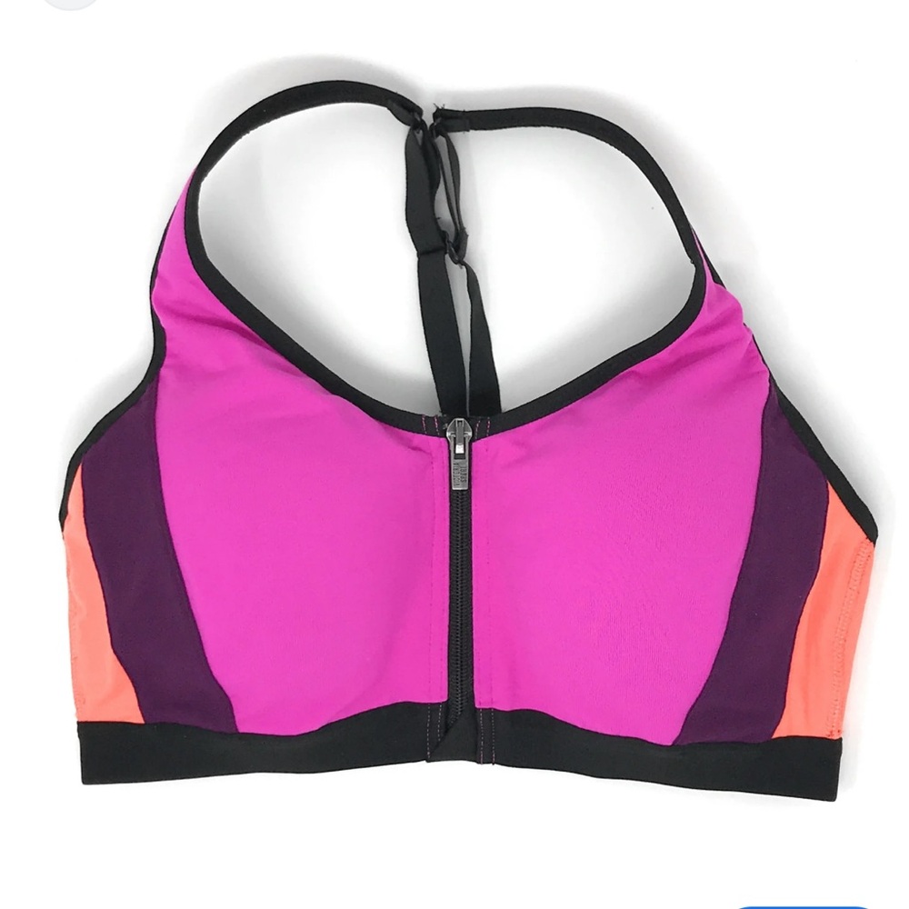Victoria's Secret knockout Front Close Sports Bra Size 34D Zip front